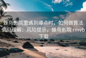 蜂鸟影院里遇到爆点时，如何做算法偏见理解：风险提示，蜂鸟影院 rmvb 下载