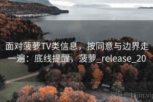 面对菠萝TV类信息，按同意与边界走一遍：底线提醒，菠萝_release_20