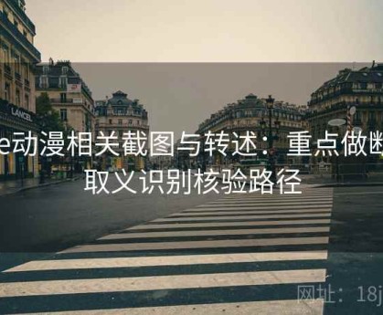 age动漫相关截图与转述：重点做断章取义识别核验路径