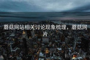 蘑菇网站相关讨论现象梳理，蘑菇网片