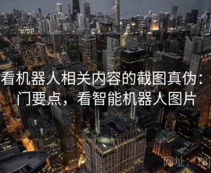 爱看机器人相关内容的截图真伪：入门要点，看智能机器人图片