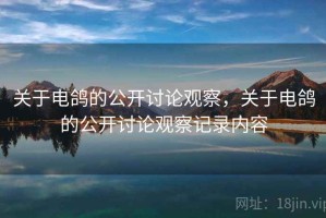 关于电鸽的公开讨论观察，关于电鸽的公开讨论观察记录内容