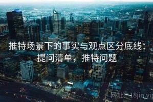 推特场景下的事实与观点区分底线：提问清单，推特问题