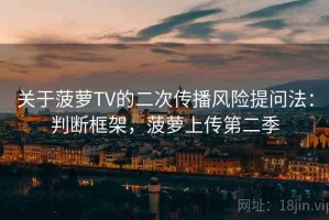 关于菠萝TV的二次传播风险提问法：判断框架，菠萝上传第二季
