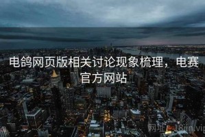 电鸽网页版相关讨论现象梳理，电赛官方网站